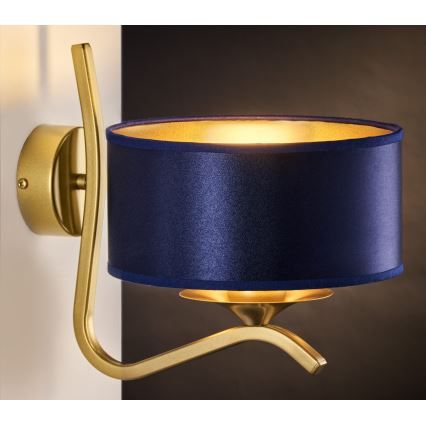 Jupiter 2115 - KASZMIR Wall Lamp 1xE27/15W/230V Blue/Gold