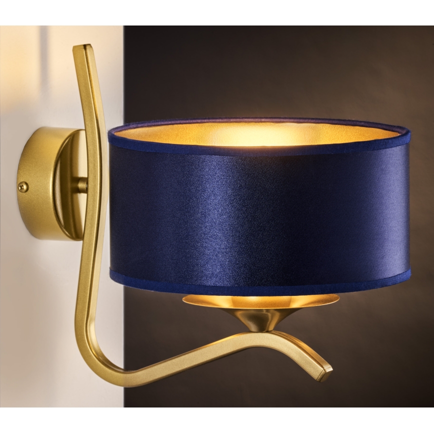 Jupiter 2115 - KASZMIR Wall Lamp 1xE27/15W/230V Blue/Gold