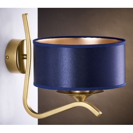 Jupiter 2115 - KASZMIR Wall Lamp 1xE27/15W/230V Blue/Gold