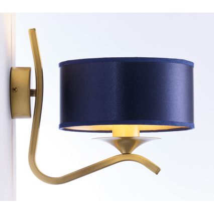 Jupiter 2115 - KASZMIR Wall Lamp 1xE27/15W/230V Blue/Gold
