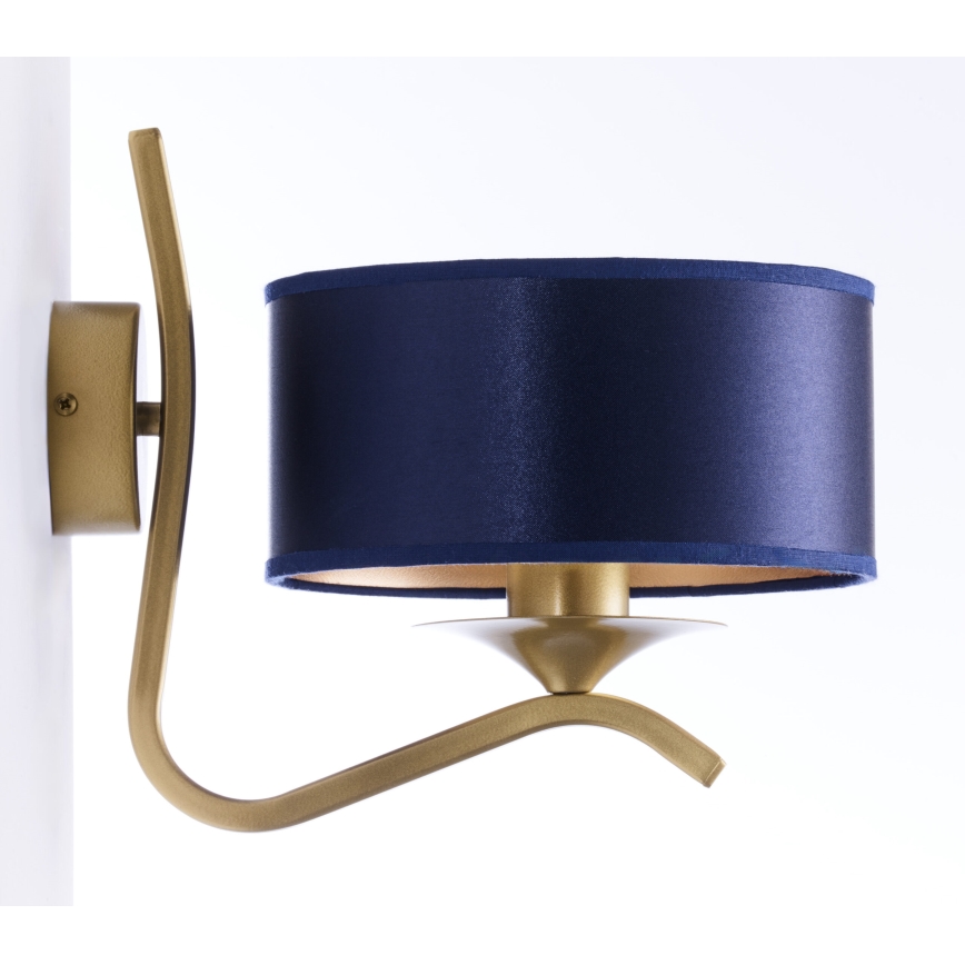 Jupiter 2115 - KASZMIR Wall Lamp 1xE27/15W/230V Blue/Gold