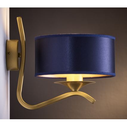 Jupiter 2115 - KASZMIR Wall Lamp 1xE27/15W/230V Blue/Gold