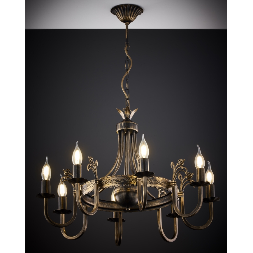 Jupiter 225 - KO 8 - KORONA chain-hung chandelier 8xE14/40W/230V