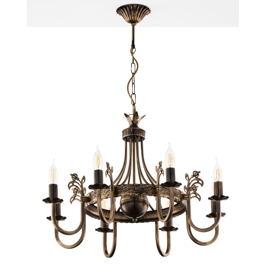 Jupiter 225 - KO 8 - KORONA chain-hung chandelier 8xE14/40W/230V