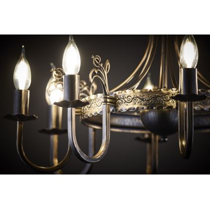 Jupiter 225 - KO 8 - KORONA chain-hung chandelier 8xE14/40W/230V