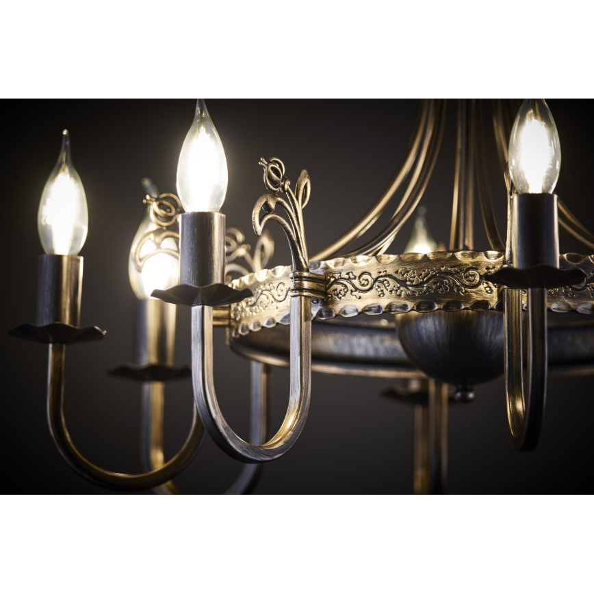Jupiter 225 - KO 8 - KORONA chain-hung chandelier 8xE14/40W/230V