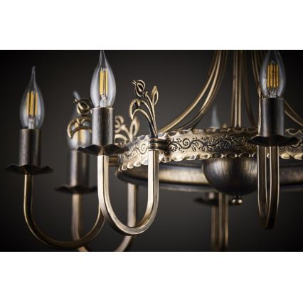 Jupiter 225 - KO 8 - KORONA chain-hung chandelier 8xE14/40W/230V