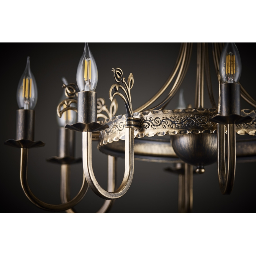Jupiter 225 - KO 8 - KORONA chain-hung chandelier 8xE14/40W/230V
