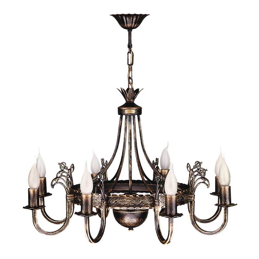 Jupiter 225 - KO 8 - Pendant chandelier KORONA 8xE14/40W/230V