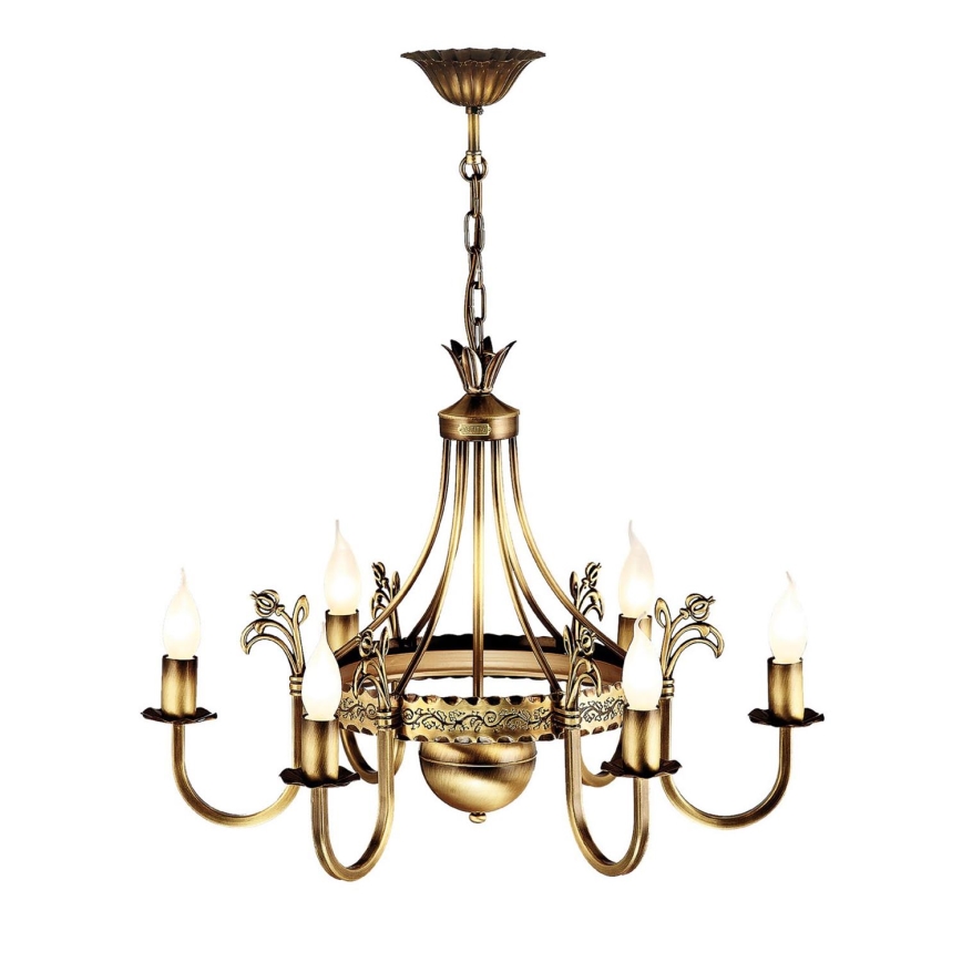 Jupiter 277 - KO 6 - Chandelier KORONA 6xE14/40W/230V