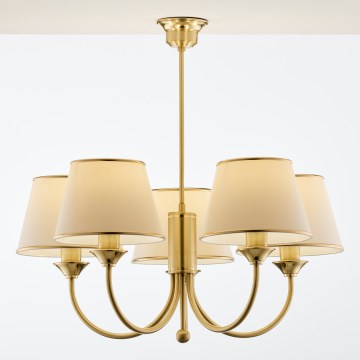 Jupiter 286 - CL 5 - Classic rod-mounted chandelier 5xE27/60W/230V