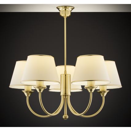 Jupiter 286 - CL 5 - Classic rod-mounted chandelier 5xE27/60W/230V