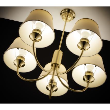 Jupiter 286 - CL 5 - Classic rod-mounted chandelier 5xE27/60W/230V