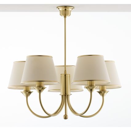 Jupiter 286 - CL 5 - Classic rod-mounted chandelier 5xE27/60W/230V