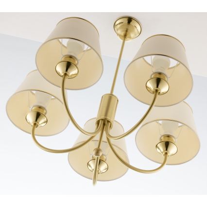 Jupiter 286 - CL 5 - Classic rod-mounted chandelier 5xE27/60W/230V