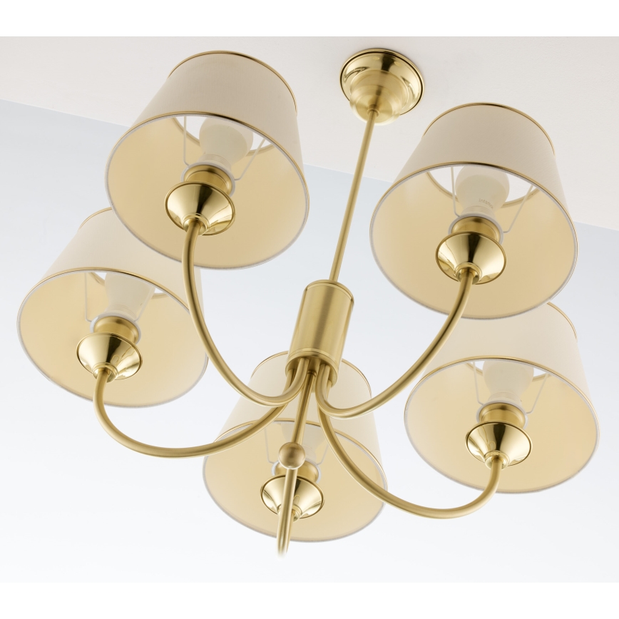 Jupiter 286 - CL 5 - Classic rod-mounted chandelier 5xE27/60W/230V