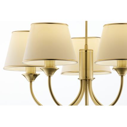 Jupiter 286 - CL 5 - Classic rod-mounted chandelier 5xE27/60W/230V