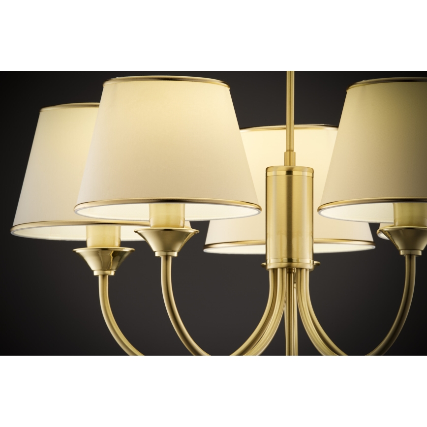 Jupiter 286 - CL 5 - Classic rod-mounted chandelier 5xE27/60W/230V