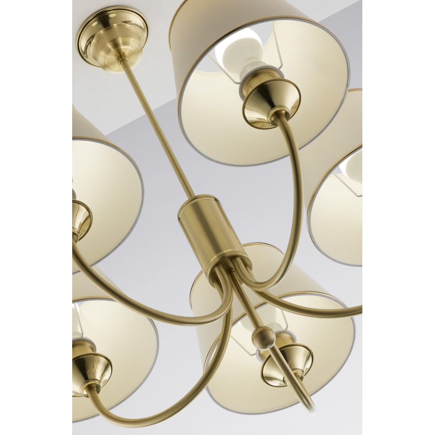 Jupiter 286 - CL 5 - Classic rod-mounted chandelier 5xE27/60W/230V