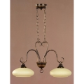 Jupiter 390 - BO-2 - Pendant chandelier on a chain BOLERO 2xE27/60W/230V