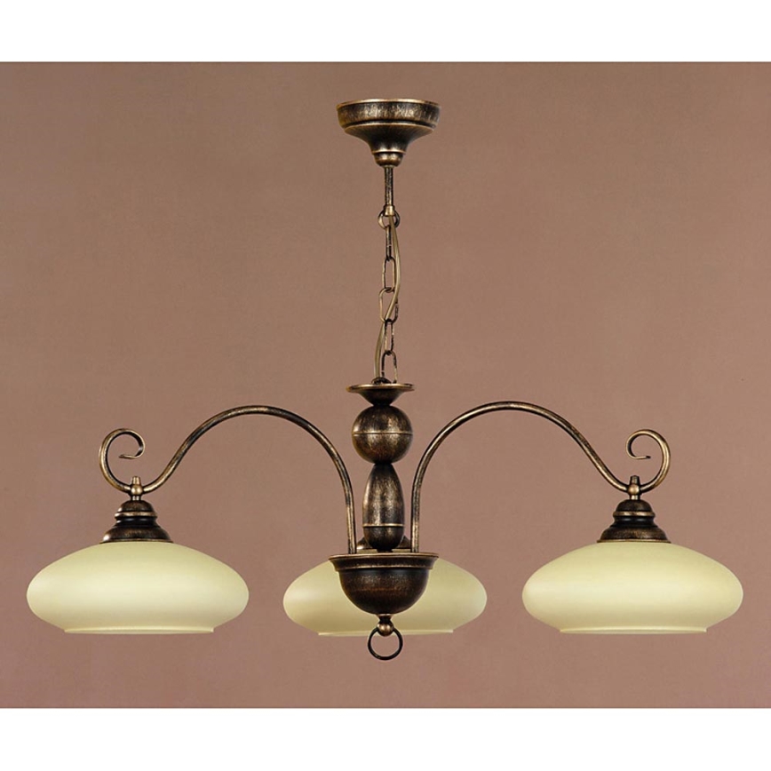 Jupiter 391 BO-3 - Chandelier on a chain BOLERO 3xE27/60W/230V