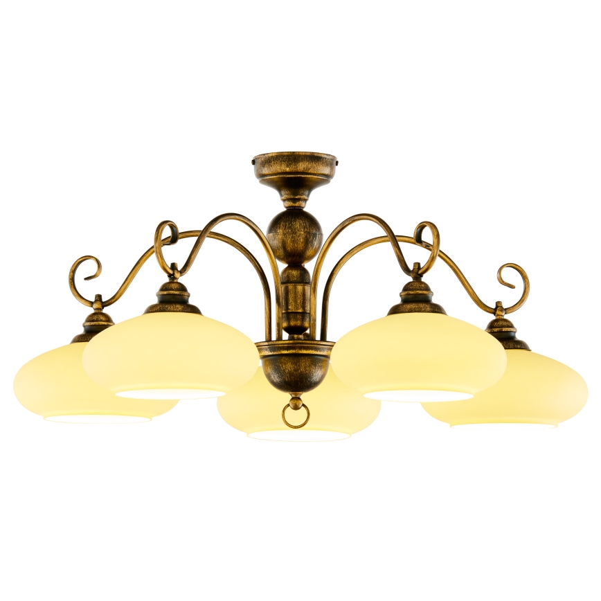 Jupiter 399 - BO-5-PL - Surface-mounted chandelier BOLERO 5xE27/60W/230V