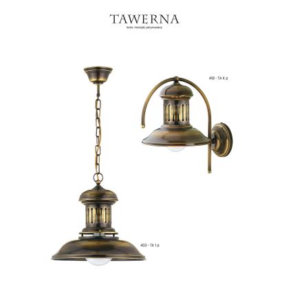 Jupiter 418 - TA K p - Wall light TAWERNA 1xE27/60W/230V