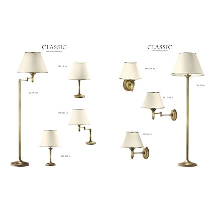 Jupiter 506 - CL K p - Wall light CLASSIC E27/60W/230V