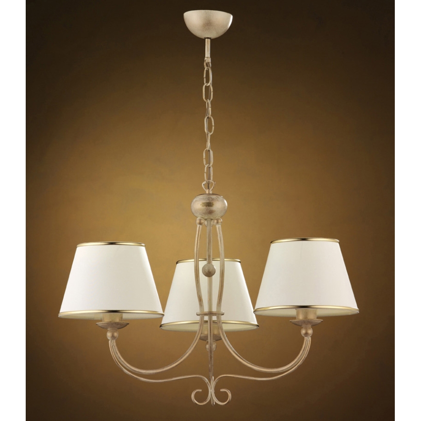 Jupiter 513 - LA-3-E - Pendant chandelier on a chain LAURA 3xE27/60W/230V
