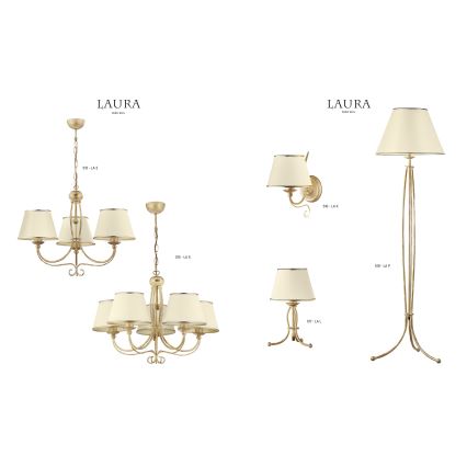 Jupiter 513 - LA-3-E - Pendant chandelier on a chain LAURA 3xE27/60W/230V
