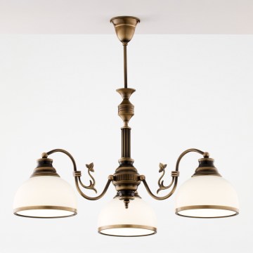 Jupiter 622 - ZU 3 - ZEUS 3-light rod-mounted chandelier 3xE27/60W/230V