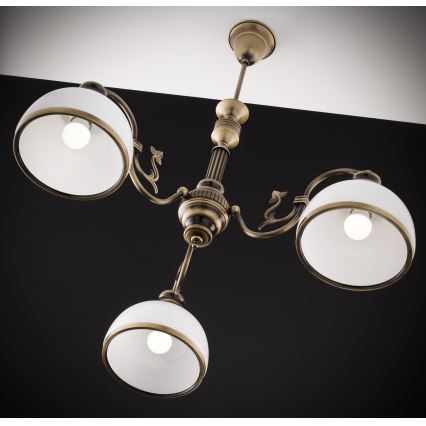 Jupiter 622 - ZU 3 - ZEUS 3-light rod-mounted chandelier 3xE27/60W/230V