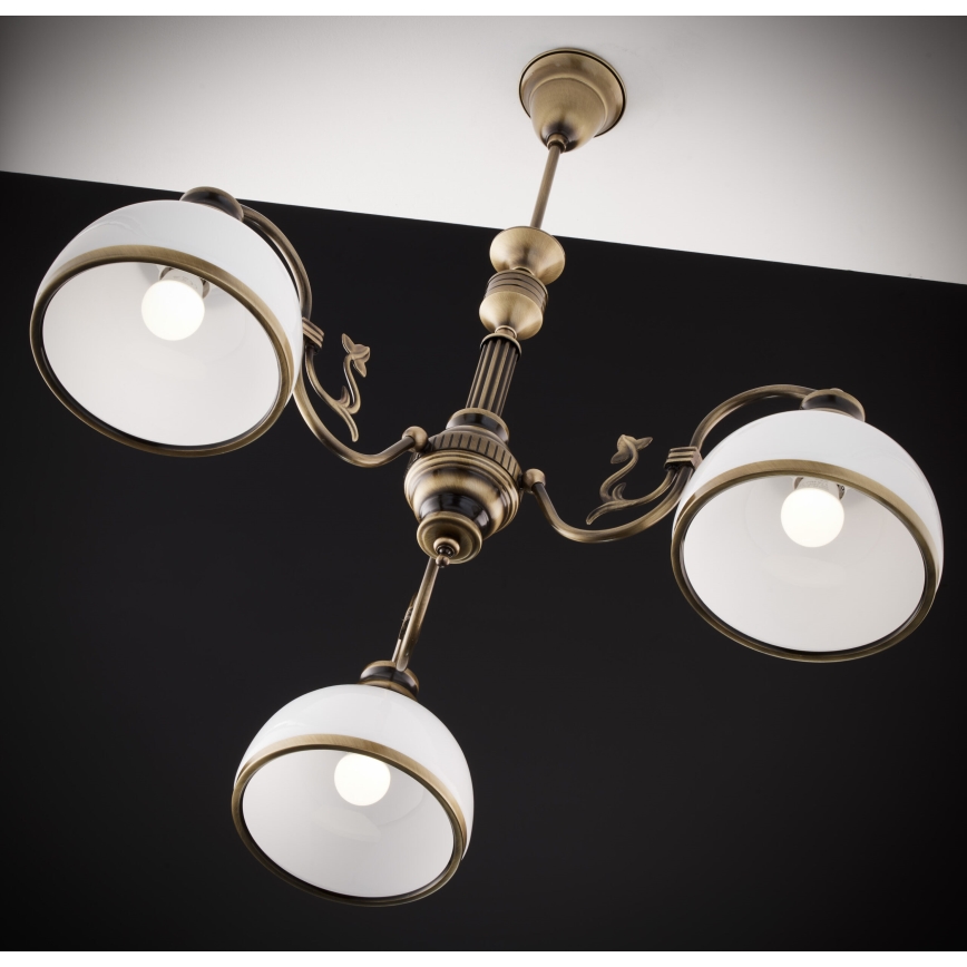 Jupiter 622 - ZU 3 - ZEUS 3-light rod-mounted chandelier 3xE27/60W/230V