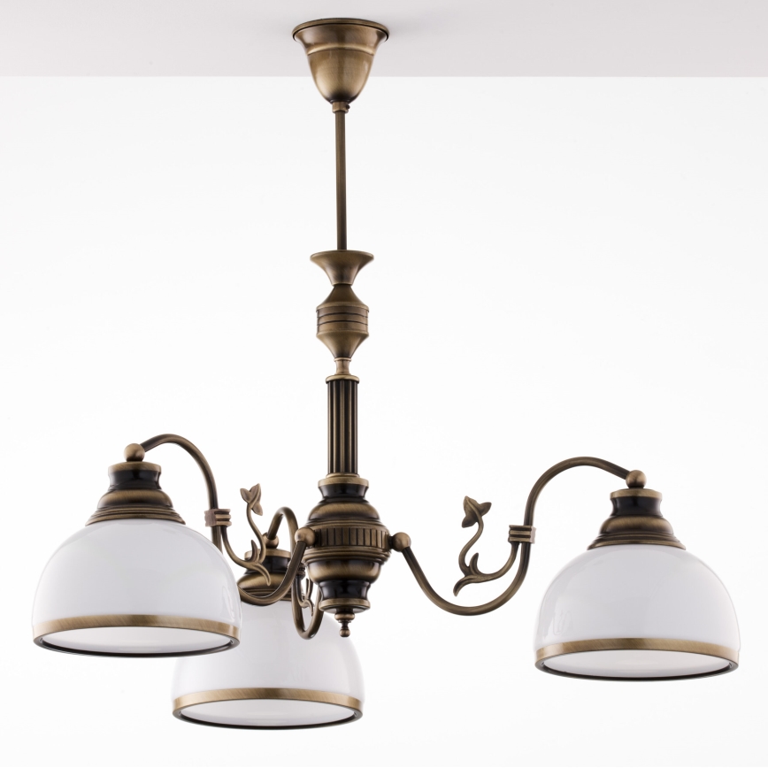 Jupiter 622 - ZU 3 - ZEUS 3-light rod-mounted chandelier 3xE27/60W/230V
