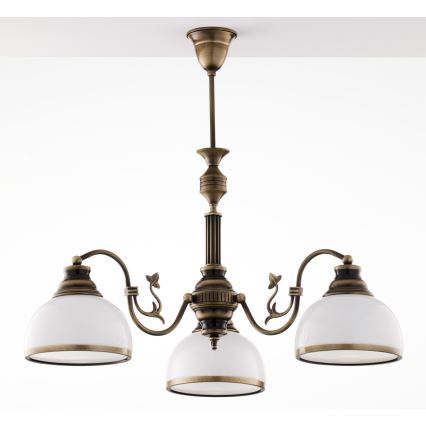 Jupiter 622 - ZU 3 - ZEUS 3-light rod-mounted chandelier 3xE27/60W/230V