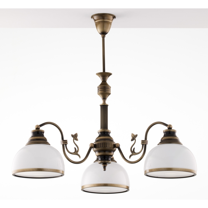Jupiter 622 - ZU 3 - ZEUS 3-light rod-mounted chandelier 3xE27/60W/230V