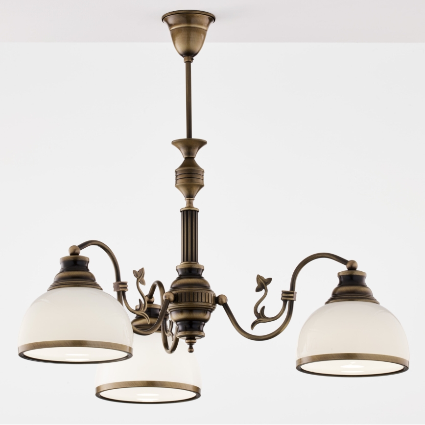 Jupiter 622 - ZU 3 - ZEUS 3-light rod-mounted chandelier 3xE27/60W/230V