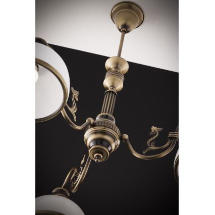 Jupiter 622 - ZU 3 - ZEUS 3-light rod-mounted chandelier 3xE27/60W/230V