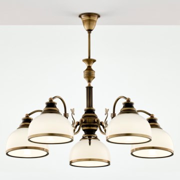 Jupiter 624 - ZU 5 - ZEUS 5-light rod chandelier 5xE27/60W/230V
