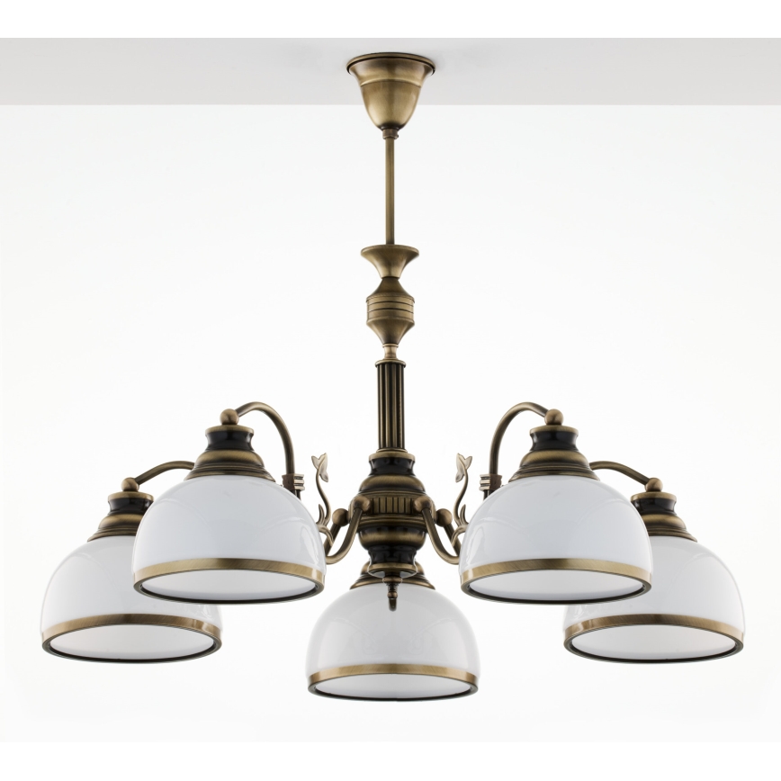 Jupiter 624 - ZU 5 - ZEUS 5-light rod chandelier 5xE27/60W/230V