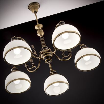 Jupiter 624 - ZU 5 - ZEUS 5-light rod chandelier 5xE27/60W/230V