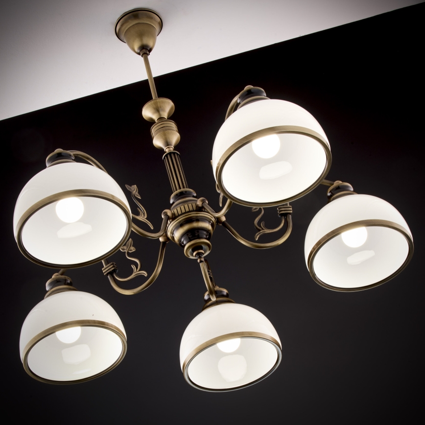 Jupiter 624 - ZU 5 - ZEUS 5-light rod chandelier 5xE27/60W/230V