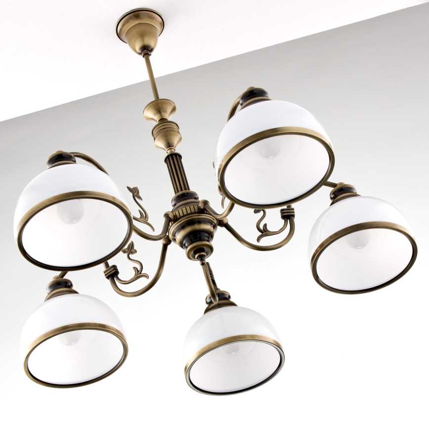Jupiter 624 - ZU 5 - ZEUS 5-light rod chandelier 5xE27/60W/230V
