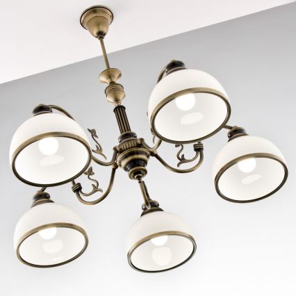 Jupiter 624 - ZU 5 - ZEUS 5-light rod chandelier 5xE27/60W/230V