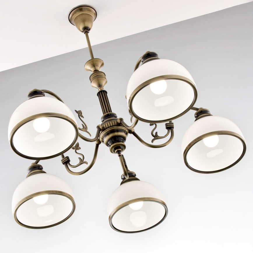 Jupiter 624 - ZU 5 - ZEUS 5-light rod chandelier 5xE27/60W/230V