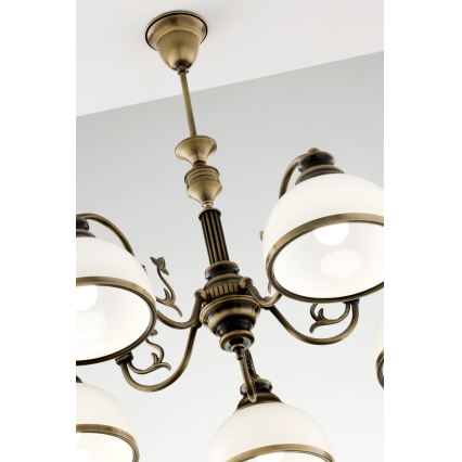 Jupiter 624 - ZU 5 - ZEUS 5-light rod chandelier 5xE27/60W/230V