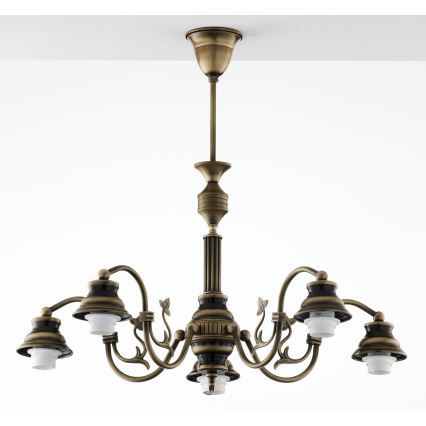 Jupiter 624 - ZU 5 - ZEUS 5-light rod chandelier 5xE27/60W/230V