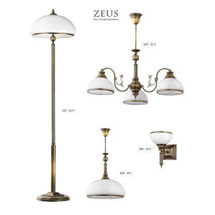 Jupiter 624 - ZU 5 - ZEUS 5-light rod chandelier 5xE27/60W/230V