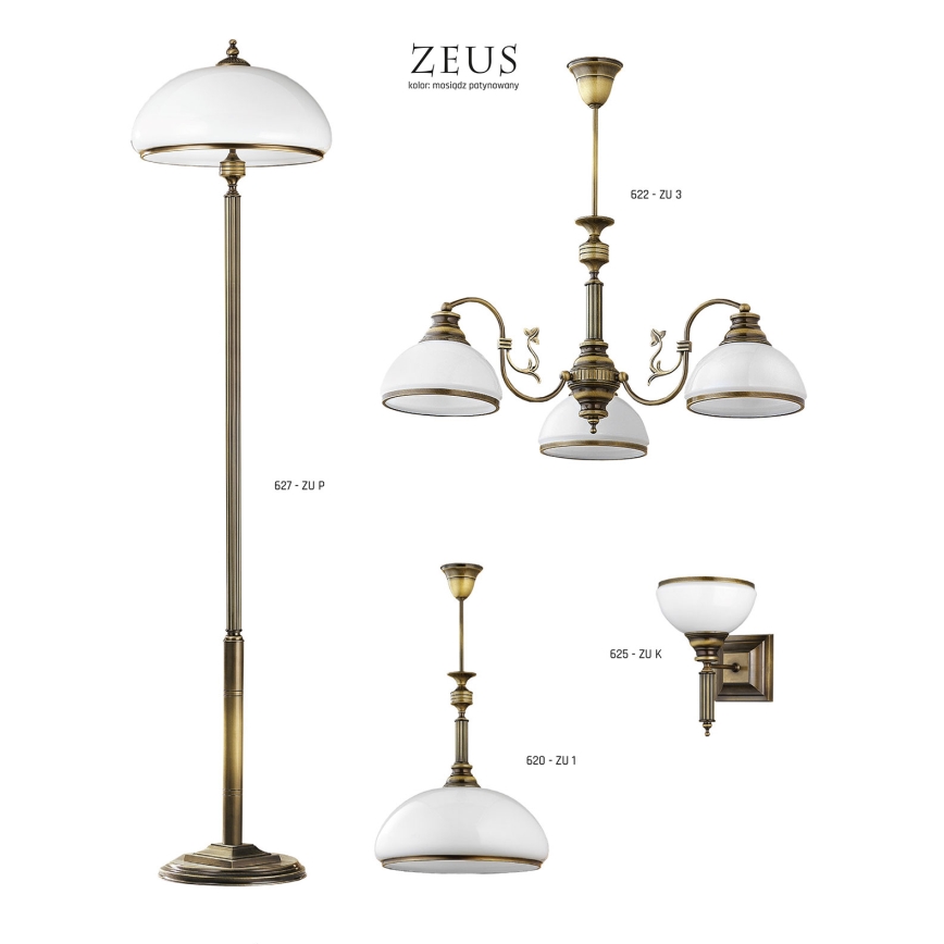 Jupiter 624 - ZU 5 - ZEUS 5-light rod chandelier 5xE27/60W/230V