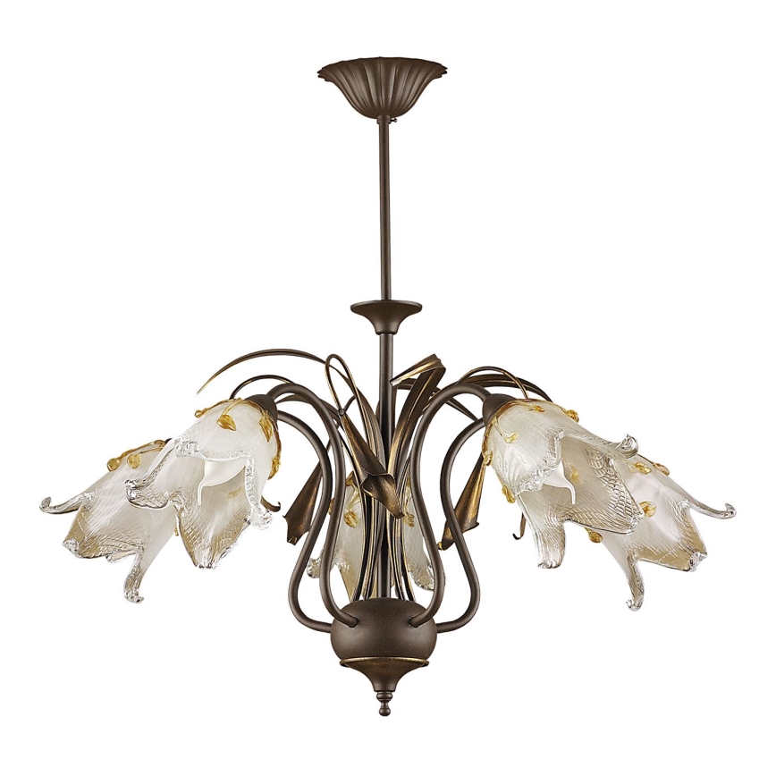 Jupiter 711 - PA5 - Pendant chandelier PALOMA 5xE27/40W/230V